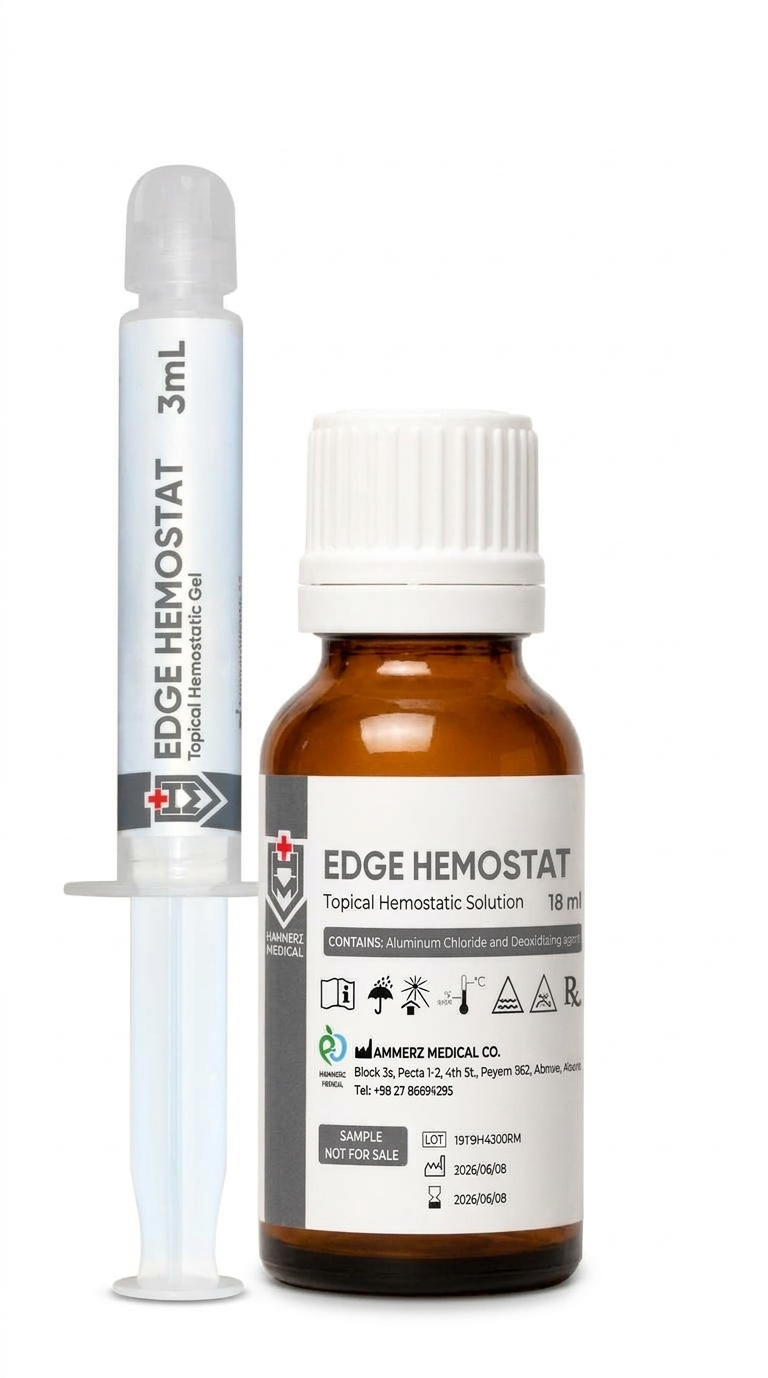 ژل بندآورنده خون هامرز مدیکال مدل Edge Hemostat Gel